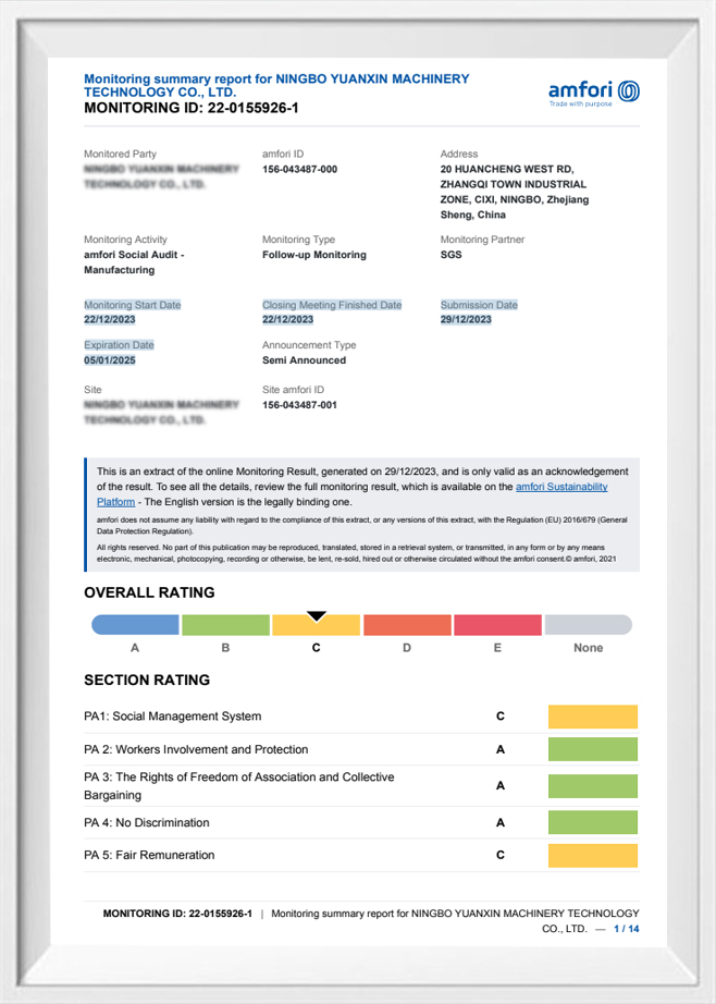 BSCI report